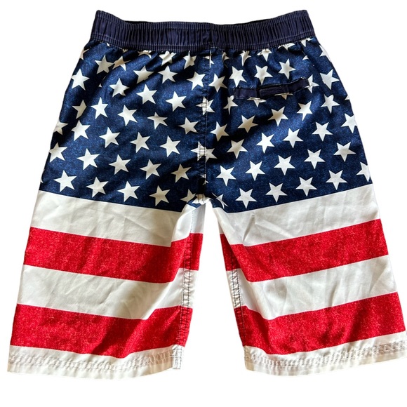 Cat and Jack USA flag swim trunks 12/14 - Picture 2 of 3